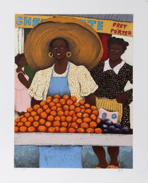 David Azuz "Martinique" Lithograph