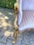 1950s French Louis XVI Pink Velvet Corner Settee For Sale - Image 6 of 16