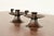 Art Deco Roycroft Arts & Crafts Hammered Copper Handled Candlesticks, Pair For Sale - Image 3 of 10
