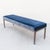 Royal Blue Large 1950s Knoll Style Chrome and Mohair Upholstered Bench For Sale - Image 8 of 14