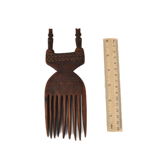 Early 20th Century Nyamwezi Mwana Hiti Figural Comb Tanzania For Sale In Denver - Image 6 of 6