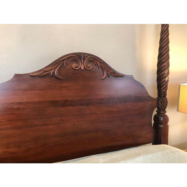 Ethan Allen Ethan Allen British Classics Queen Montego Bed in Cinnabar Finish For Sale - Image 4 of 9