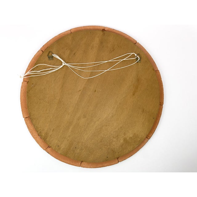 Terracotta Botanical Tile Mirror in the Style of Roger Capron, France For Sale - Image 11 of 13