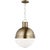 Thomas O'Brien By Visual Comfort Studio Hanks 1-Light Medium Pendant in Satin Brass For Sale