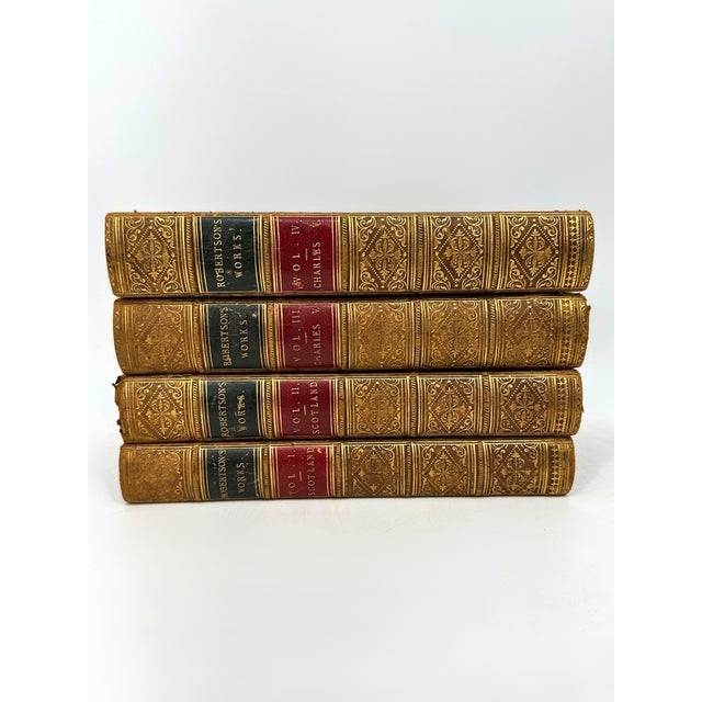 Antique The Works of William Robertson Books - Set of 4 For Sale In Greensboro - Image 6 of 9