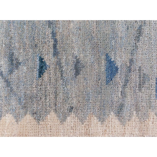 Early 21st Century Modern Swedish Pile Rug in Blue Tones by Doris Leslie Blau For Sale - Image 5 of 10