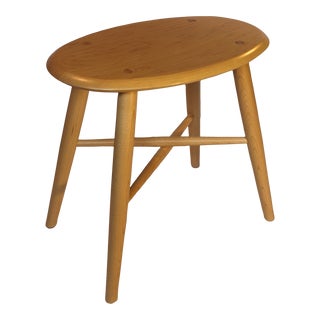 "Dell" Blond Wooden Stool/Accent Table by Room & Board For Sale