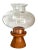 Mid 20th Century Teak Wood Hurricane Candle Holder With Glass Chimney For Sale In Miami - Image 6 of 9