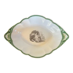 Antique Early 19th Century Spode Porcelain Dish With Classical Scene en Grisaille 1810