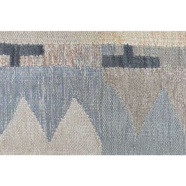 Early 21st Century Modern Swedish Style Geometric Flat Weave Wool Rug by Doris Leslie Blau For Sale - Image 5 of 9