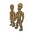African Antique Pair of Old Brass Dan Figures For Sale - Image 3 of 10