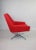 Red Swivel Chair attributed to Veb Metallwaren Naumburg, 1980s For Sale - Image 6 of 10