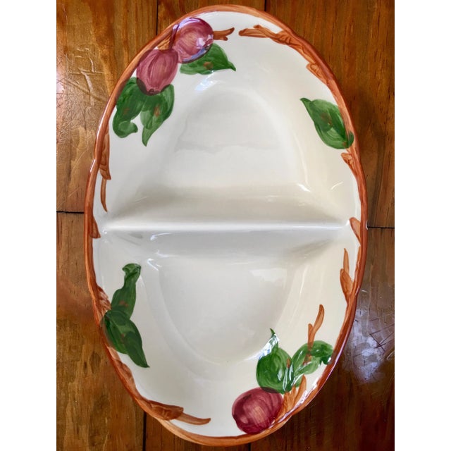 Vintage Franciscan Apple Divided Bowl For Sale - Image 10 of 10