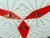 Mid-Century Modern Triangle Glass and Brass Ceiling Light, 1960s For Sale - Image 6 of 18