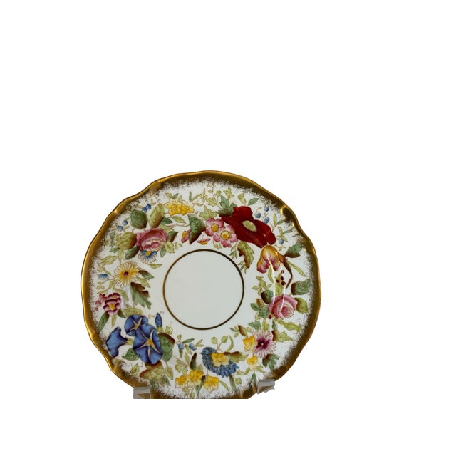 Queen Anne Vintage Hammersley "Queen Anne" Bone China 7" Bread & Butter Plate Made in England 1940s-1950s For Sale - Image 3 of 7