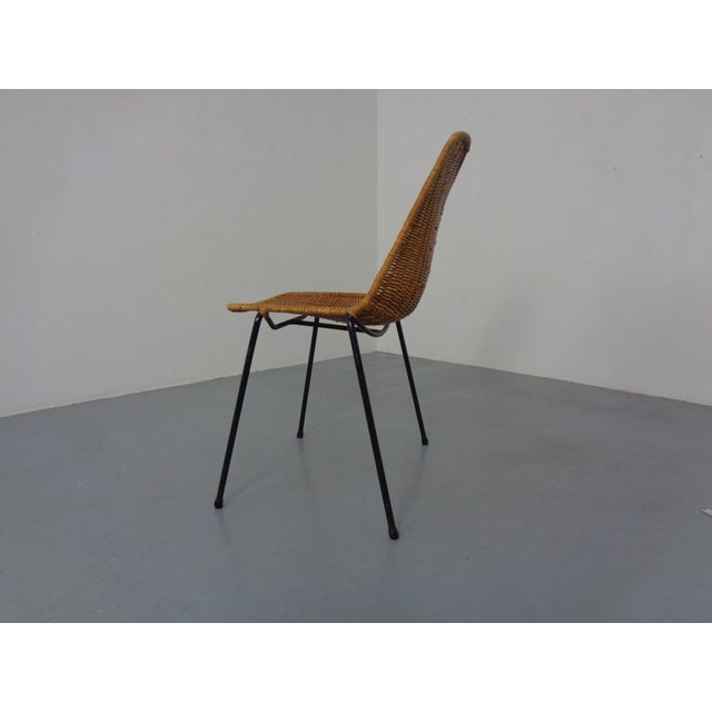 Vintage Basket Chair by Gian Franco Legler, Italy, 1950s For Sale - Image 6 of 12