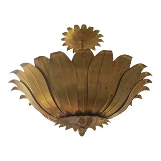 Bespoke Brass Foliage Fixture For Sale