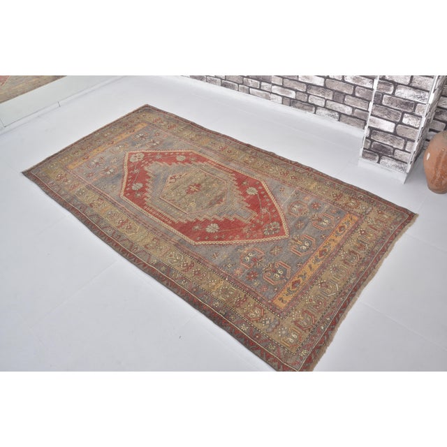 1960s Oushak Handknotted Floral Carpet For Sale - Image 4 of 9