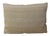 Custom-tailored pillow in designer Kerry Joyce's "Sawyer Stripe" cotton print fabric. Off-white velvet fabric back. Knife...