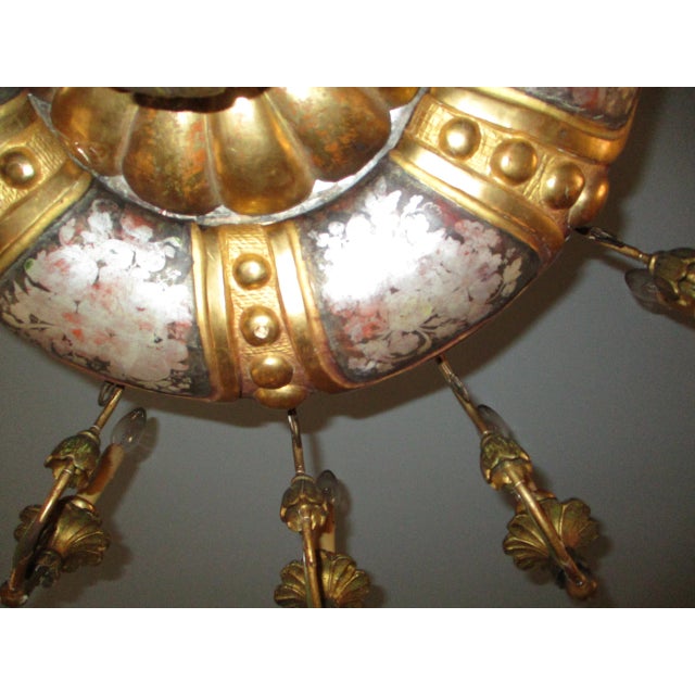 Vintage 1930s Belle Epoche 12 Arm Chandelier For Sale In New York - Image 6 of 12