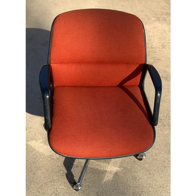Vintage Mid Century Swivel Burnt Orange Office Chair Chairish