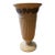 Vintage MCM Wedgewood White W Blue Grape Leaves Trumpet Vase 8.5” For Sale