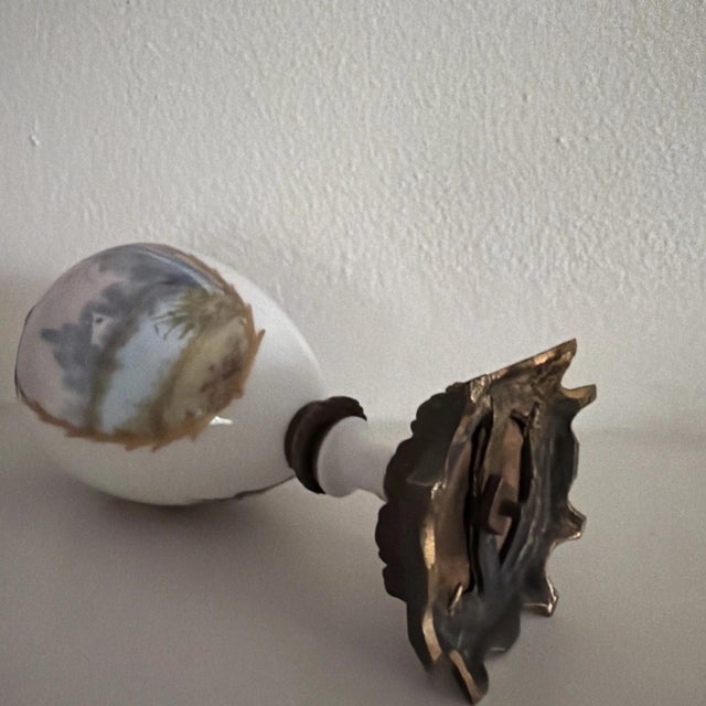French Late 19th Century Beautiful Small Sèvres-Style, Hand-Painted Porcelain Vase For Sale - Image 3 of 6