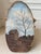 Vintage 1982 Signed Oil Landscape on Natural Wood For Sale - Image 14 of 15