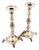 Silver Candlesticks with Turned Stems, Set of 2 For Sale