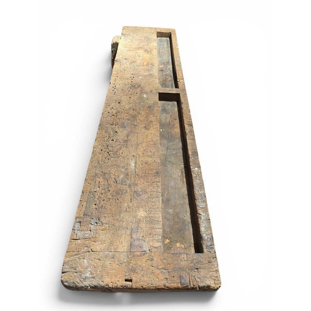Antique Wooden Carpenters Workbench with Original Patina, 1890 For Sale - Image 10 of 14