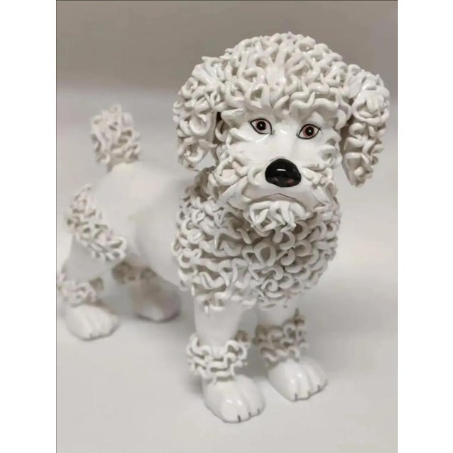 Vintage Hollywood Regency Spaghetti Poodle Sculpture Circa 1950's For Sale - Image 10 of 11