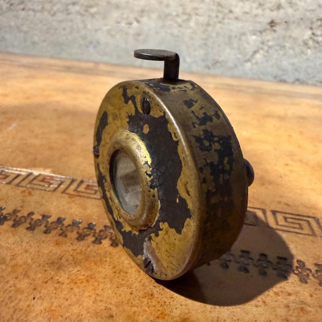 Antique Mechanical Hand Tally Counter Patinated Brass For Sale - Image 4 of 9