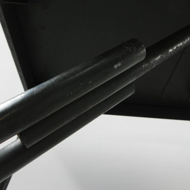 Industrial Folding Table in Steel, 1950s For Sale - Image 10 of 18