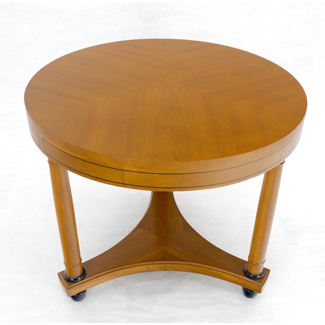Charak Neoclassical Biedermeier Style c1940s Center Lamp Table Stand Gueridon For Sale - Image 12 of 12
