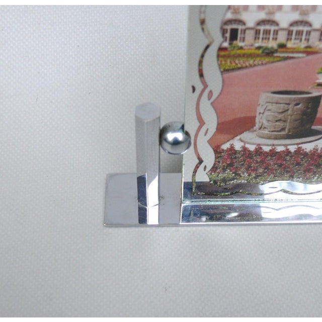 Art Deco Chrome-Plated & Metallised Pane Picture Frame, 1920s For Sale - Image 6 of 18
