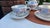 Arija, Riga Porcelain Factory, Latvia, USSR, porcelain coffee set, for 4 people, dimensions: sugar bowl – height 13 cm,...