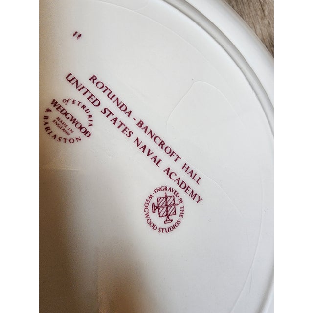 1930s United States Navy Wedgwood Mulberry Plates For Sale - Image 5 of 11