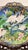 Blue Large Meiji Japanese Cloisonne Charger on Stand For Sale - Image 8 of 9