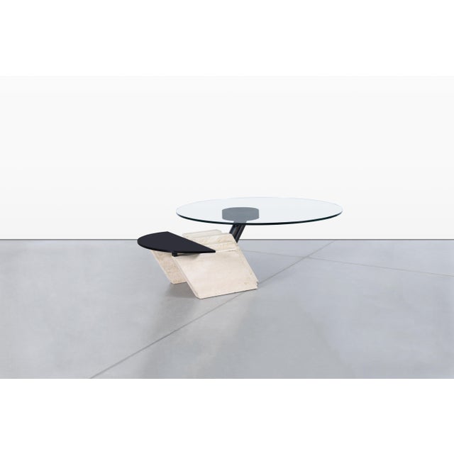 Italian Postmodern Travertine “Zeus” Adjustable Coffee Table by Lapalma For Sale - Image 10 of 14