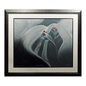1990s Frank Howell "Path of the Moon" Commemorative Giclee Framed