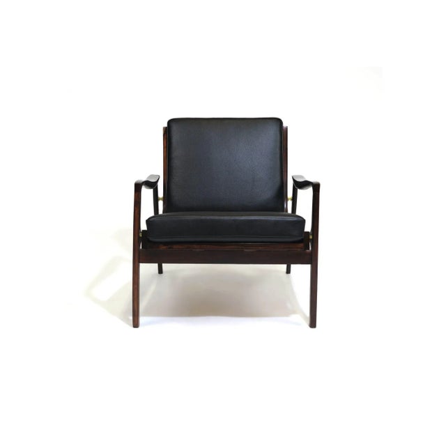 Mid 20th Century Mid 20th Century Liceu De Artes E Officios Brazilian Rosewood Lounge Chairs - a Pair For Sale - Image 5 of 12