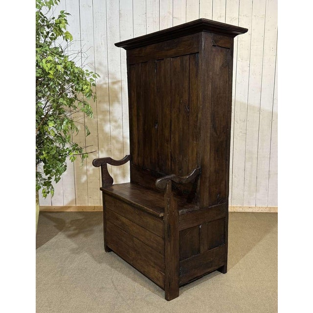 19th Century Breton Oak and Chestnut Entryway Cabinet For Sale - Image 16 of 18