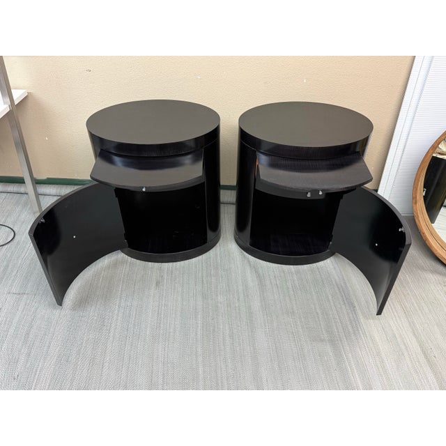 Baker Furniture Company Baker Furniture Archetype Nightstands, Pair For Sale - Image 4 of 11