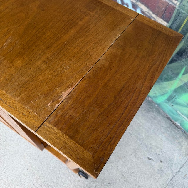 Bert England for Johnson Furniture Retailed Through John Stuart Inc Bar Cart For Sale - Image 9 of 12