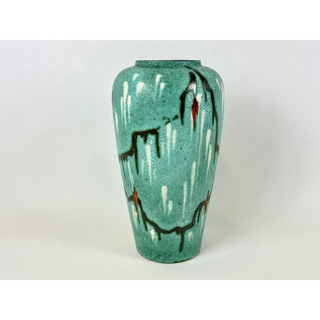 Fat Lava Ceramic Floor Vase from Scheurich Keramik, 1960s, in Flawless conditions. Designed 1960 to 1969 This piece has an...