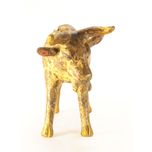 Early 20th C. Earthenware Pottery Bull Figurine Coin Bank, Mexico For Sale - Image 11 of 18