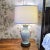 This fabulous vintage Heyward House table lamp renders the traditional chinoiserie vase form in unexpected Palm Beach...