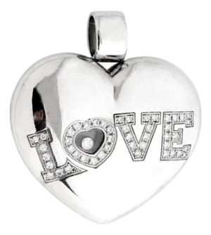 Chopard Happy Diamond LOVE Large Puffed Heart Pendant