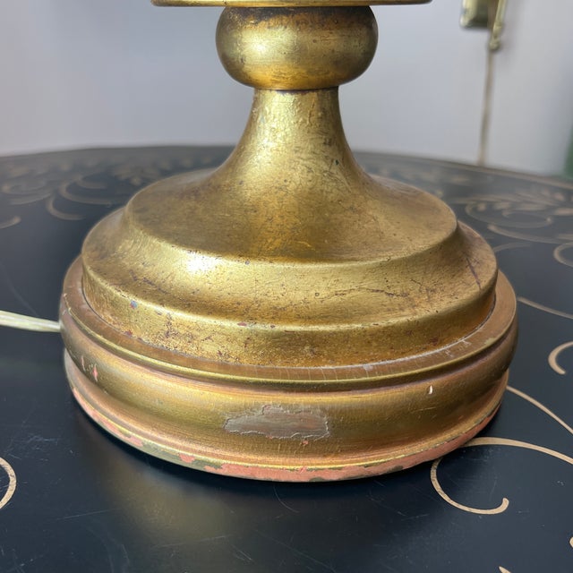 Mid 20th Century Marbro Gilt Tole Accent Lamp For Sale - Image 11 of 11