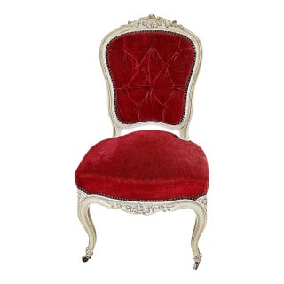 19th Century Louis XV Style Parlor Chair For Sale